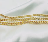 18K Gold Filled Cuban Curb Chain by Foot, Cuban Curb Chain, Wholesale Bulk Roll Chain for Jewelry Making, CH104